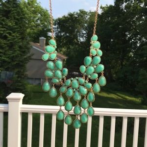 Forever 21 necklace blue gold